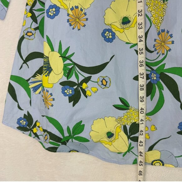 INC‎ Mabel Poplin Belted Midi Dress Floral Bouquet Wedding Guest Summer Colorful - Picture 14 of 16